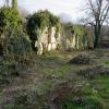 Défrichement des ruines du mur d'Abbecourt