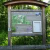 Panneau à l’entrée du site