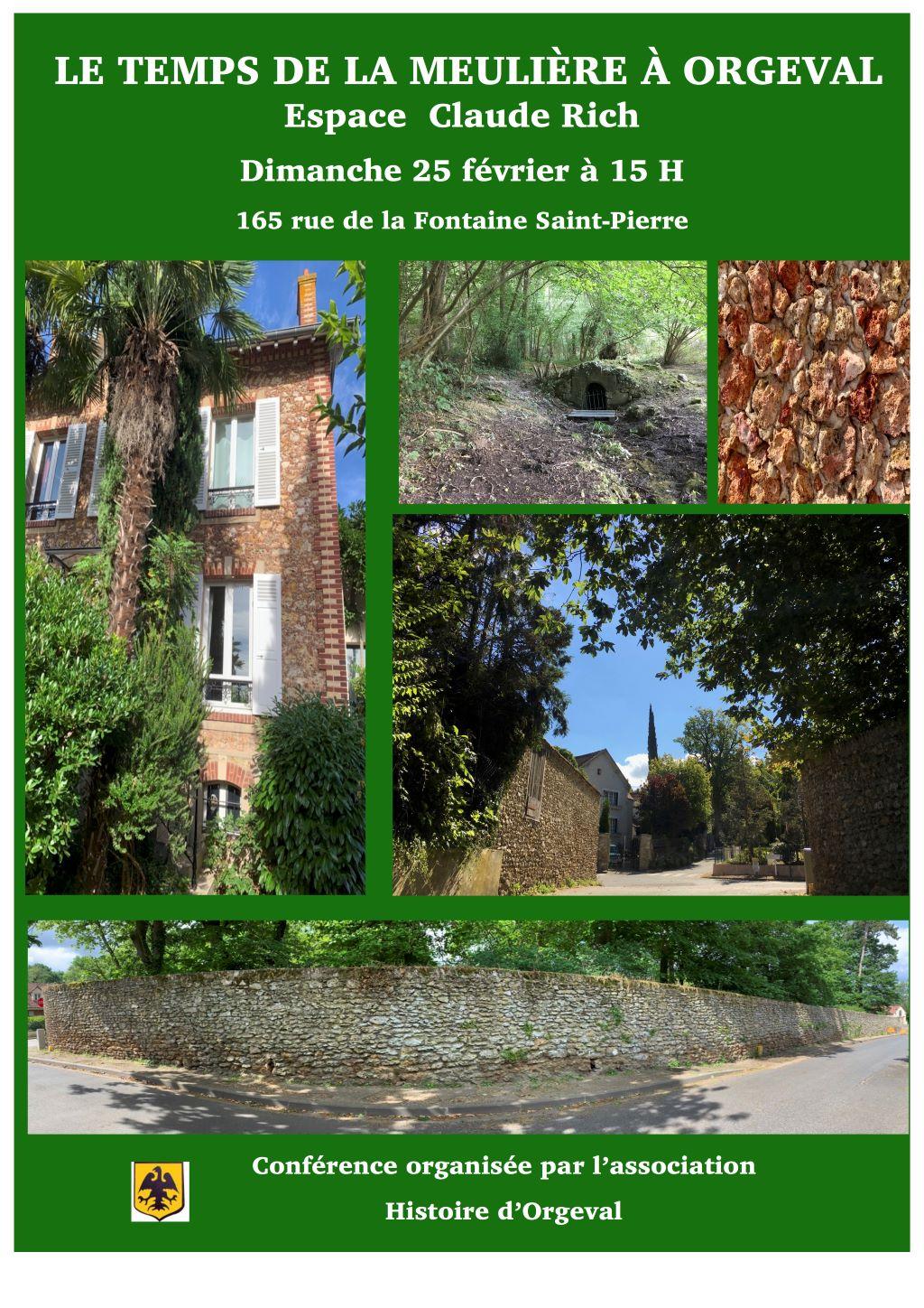 Conférence Le temps de la meulière à Orgeval