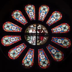 Rosace. Baptême du Christ